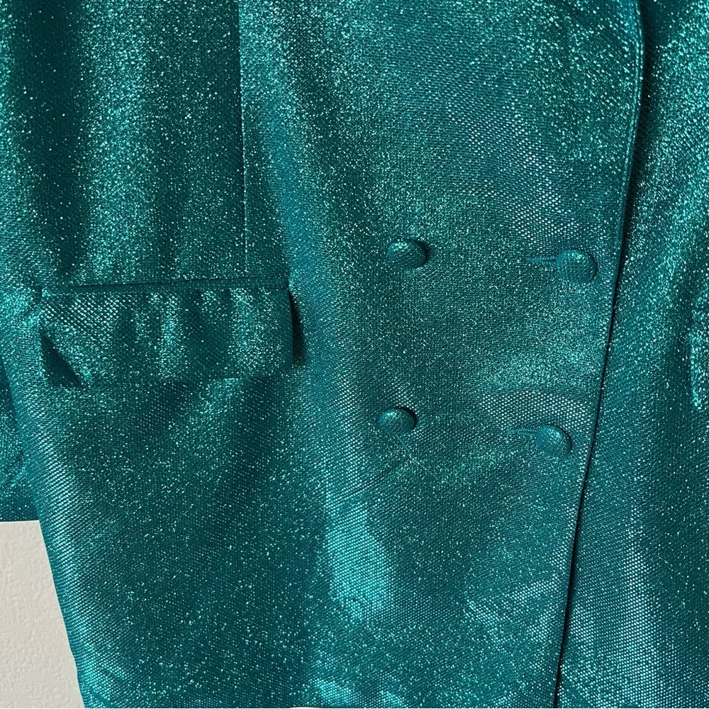 Meshki glitter oversized blazer mini dress